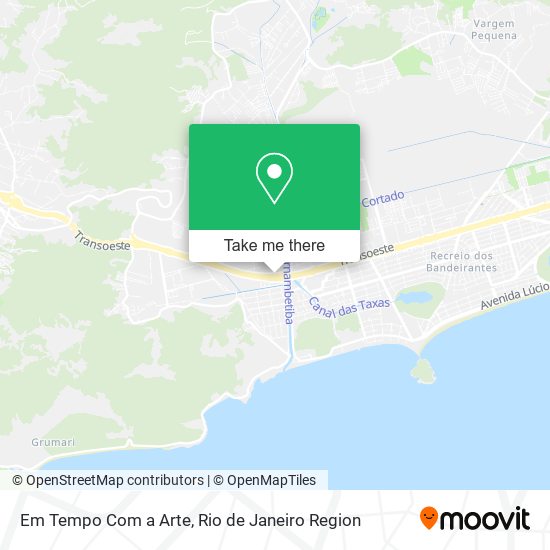 Mapa Em Tempo Com a Arte