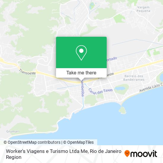 Mapa Worker's Viagens e Turismo Ltda Me