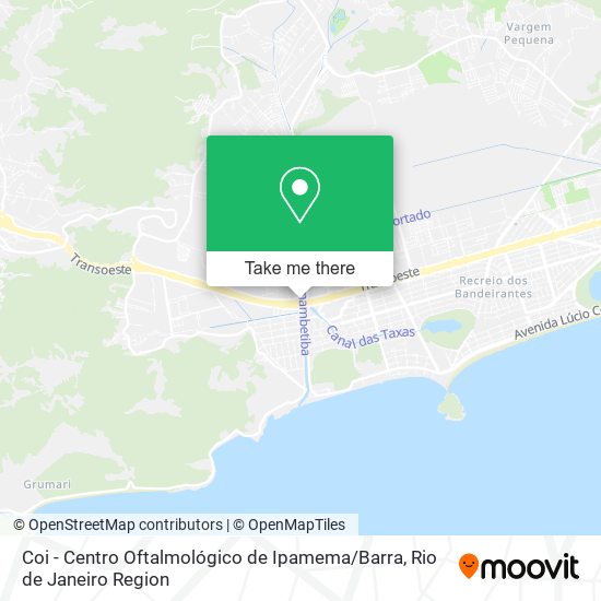 Coi - Centro Oftalmológico de Ipamema / Barra map