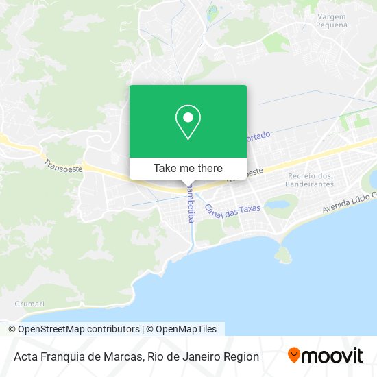 Acta Franquia de Marcas map