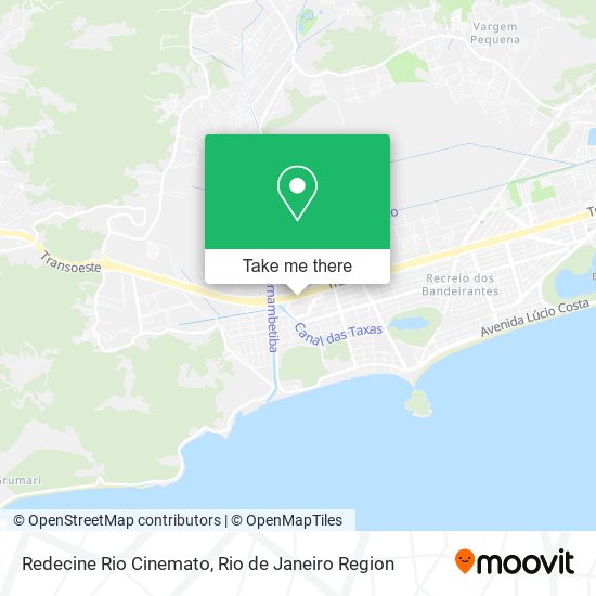 Mapa Redecine Rio Cinemato