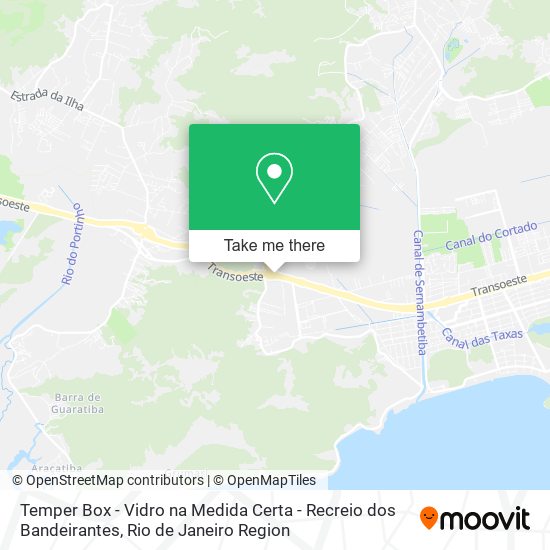 Temper Box - Vidro na Medida Certa - Recreio dos Bandeirantes map