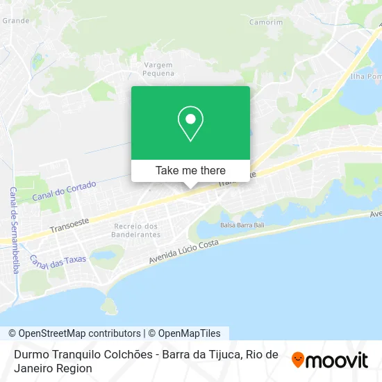 Durmo Tranquilo Colchões - Barra da Tijuca map