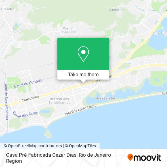 Mapa Casa Pré-Fabricada Cezar Dias