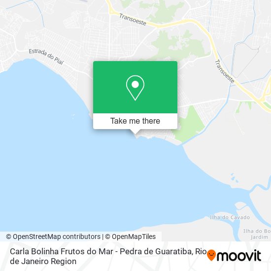 Carla Bolinha Frutos do Mar - Pedra de Guaratiba map