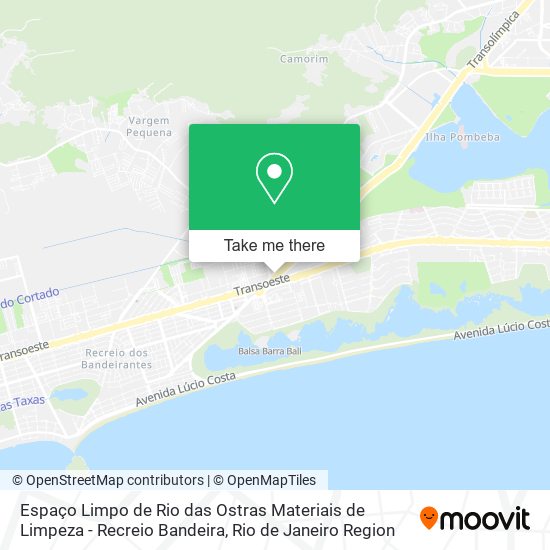 Mapa Espaço Limpo de Rio das Ostras Materiais de Limpeza - Recreio Bandeira