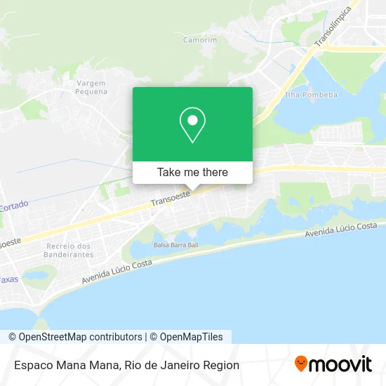 Espaco Mana Mana map