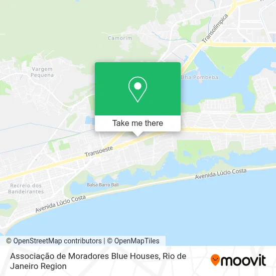 Associação de Moradores Blue Houses map