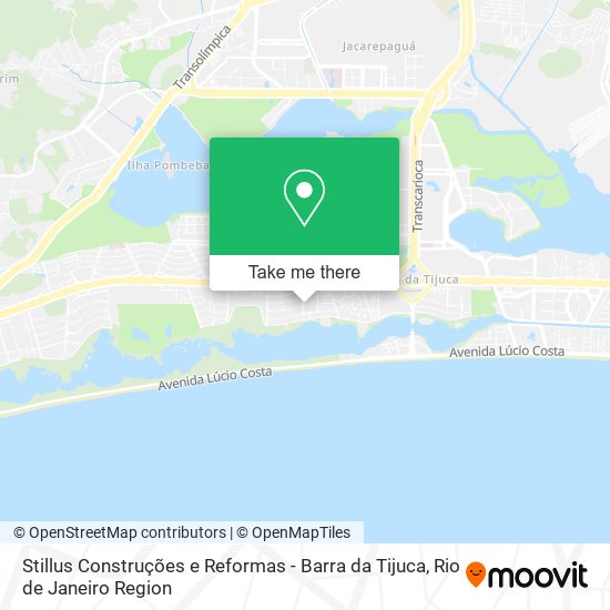Mapa Stillus Construções e Reformas - Barra da Tijuca