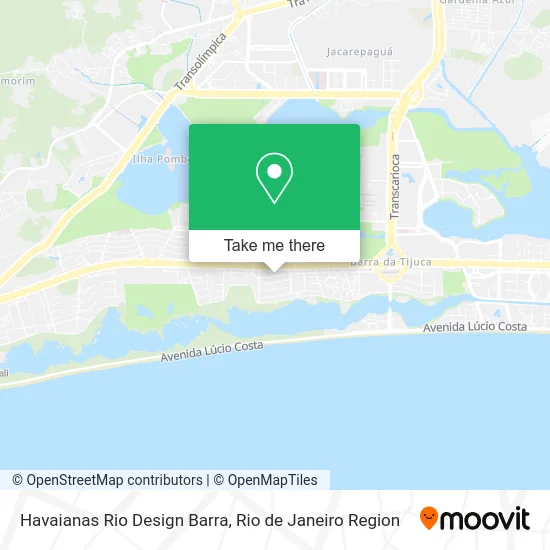 Havaianas Rio Design Barra map