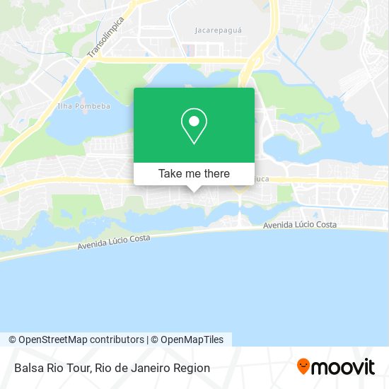 Balsa Rio Tour map