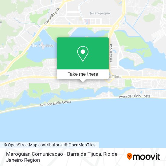 Mapa Maroguian Comunicacao - Barra da Tijuca