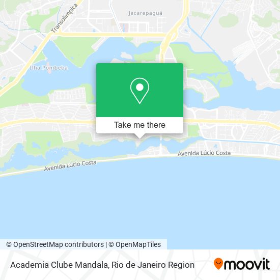 Mapa Academia Clube Mandala