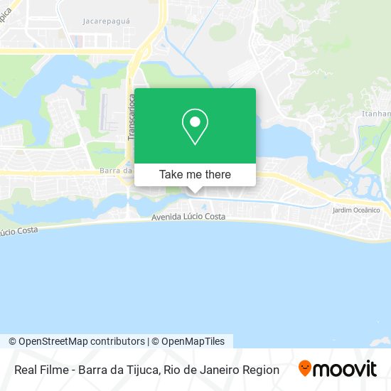 Real Filme - Barra da Tijuca map