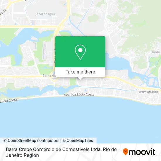 Barra Crepe Comércio de Comestiveis Ltda map