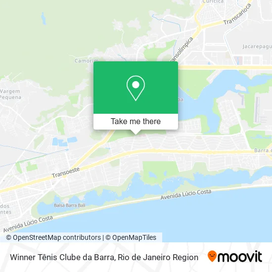 Winner Tênis Clube da Barra map