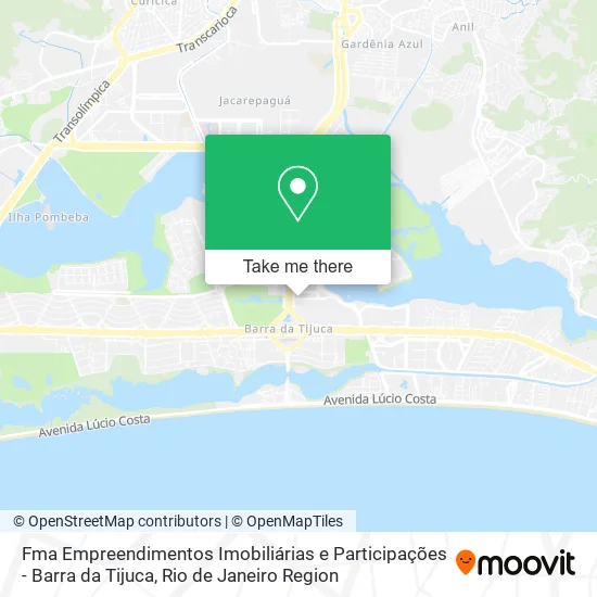 Fma Empreendimentos Imobiliárias e Participações - Barra da Tijuca map