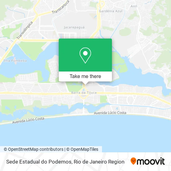 Sede Estadual do Podemos map