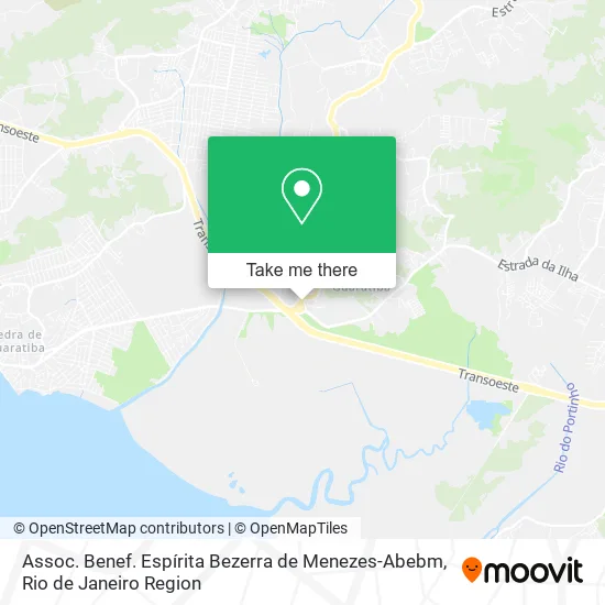Assoc. Benef. Espírita Bezerra de Menezes-Abebm map