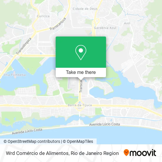 Wrd Comércio de Alimentos map