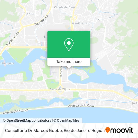 Mapa Consultório Dr Marcos Gobbo