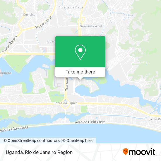 Mapa Uganda