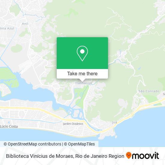 Biblioteca Vinícius de Moraes map