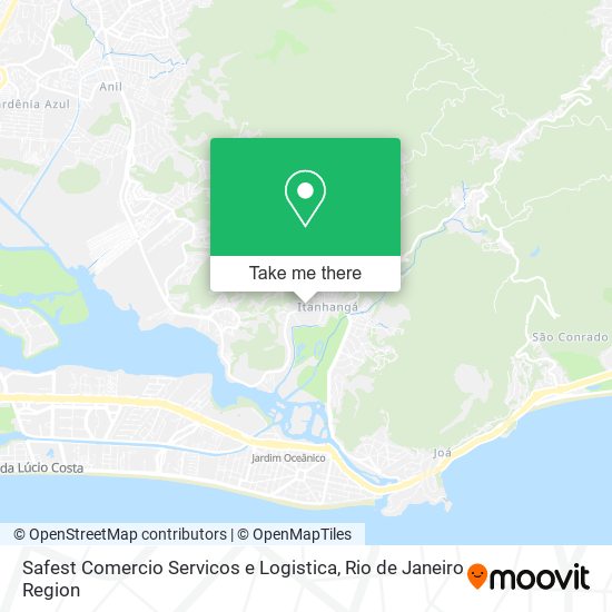 Mapa Safest Comercio Servicos e Logistica