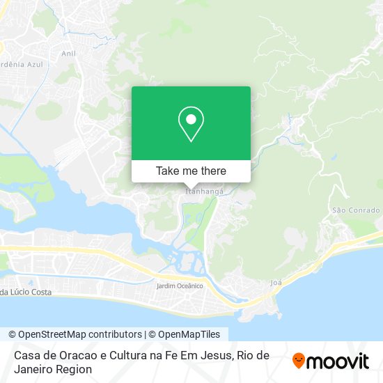 Casa de Oracao e Cultura na Fe Em Jesus map