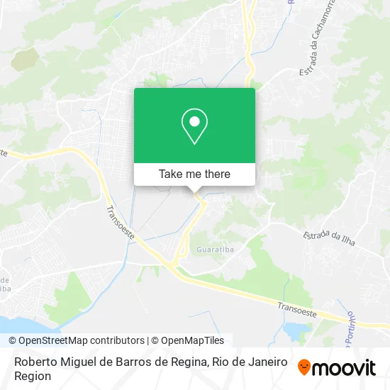 Roberto Miguel de Barros de Regina map