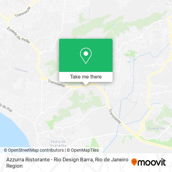 Azzurra Ristorante - Rio Design Barra map