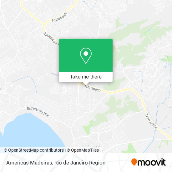 Americas Madeiras map