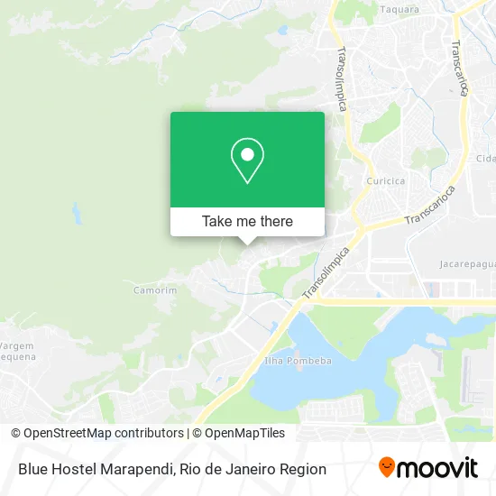 Blue Hostel Marapendi map