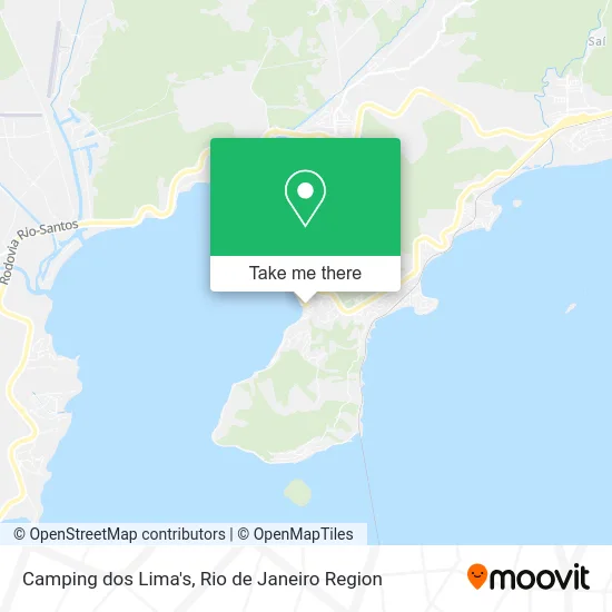 Camping dos Lima's map