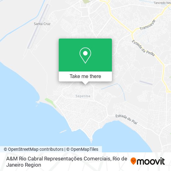 Mapa A&M Rio Cabral Representações Comerciais