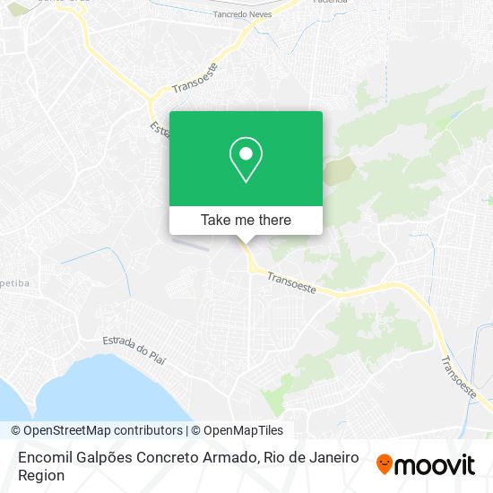 Encomil Galpões Concreto Armado map