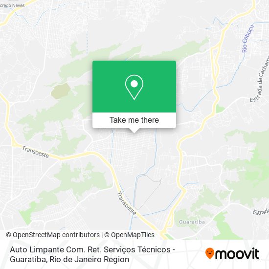 Auto Limpante Com. Ret. Serviços Técnicos - Guaratiba map