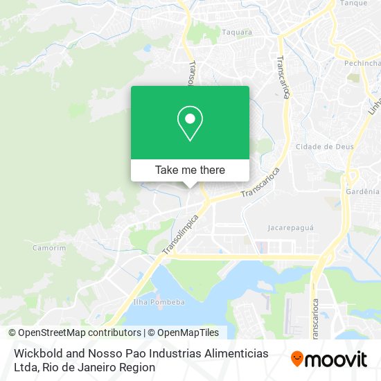 Wickbold and Nosso Pao Industrias Alimenticias Ltda map