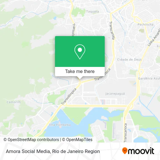 Amora Social Media map