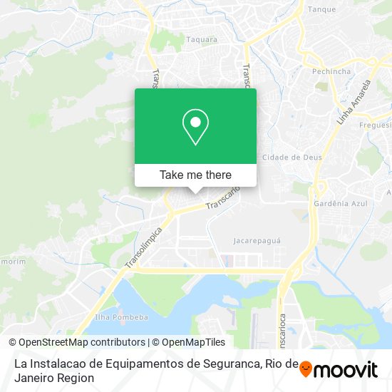 La Instalacao de Equipamentos de Seguranca map
