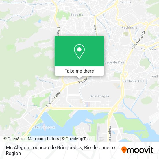 Mc Alegria Locacao de Brinquedos map