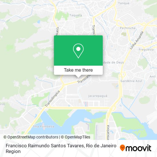 Francisco Raimundo Santos Tavares map
