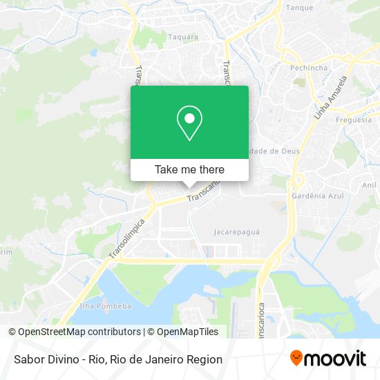 Sabor Divino - Rio map