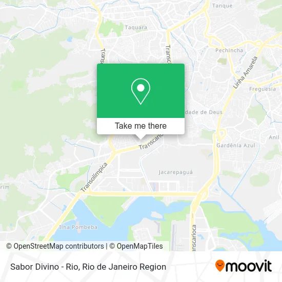 Sabor Divino - Rio map