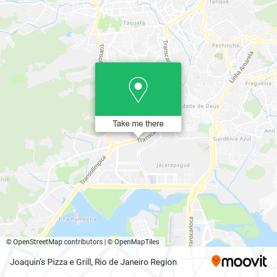 Joaquin's Pizza e Grill map