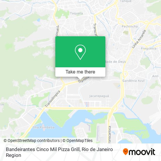 Bandeirantes Cinco Mil Pizza Grill map