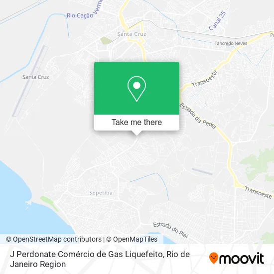 J Perdonate Comércio de Gas Liquefeito map