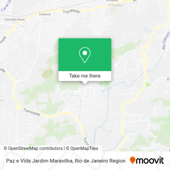 Paz e Vida Jardim Maravilha map