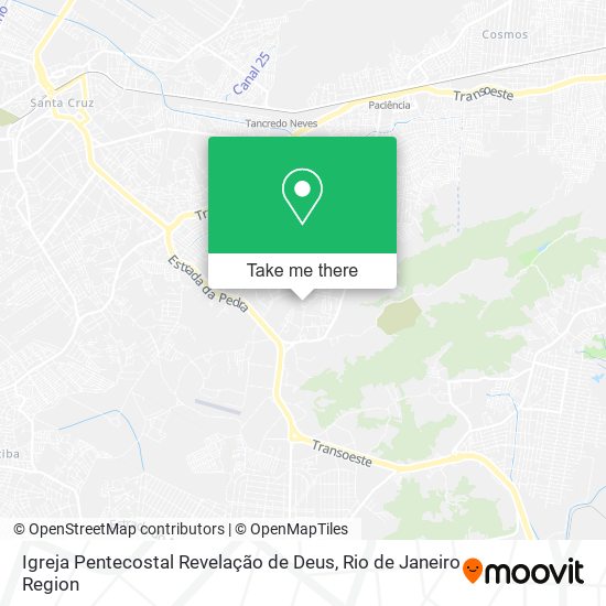 Igreja Pentecostal Revelação de Deus map