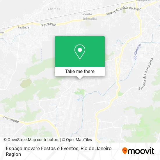 Espaço Inovare Festas e Eventos map